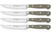 Set de 4 couteaux à steak Wusthof Classic Colour Velvet Oyster forgés lame 12cm