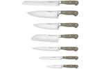 Bloc de 7 couteaux Wusthof Classic Colour Velvet Oyster forgés