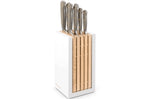 Bloc de 7 couteaux Wusthof Classic Colour Velvet Oyster forgés