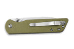 Couteau pliant QSP Parrot 102G manche en micarta vert clair 10,2cm