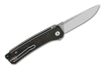 Couteau pliant QSP Osprey shredded 139F1 manche en carbone et G10 gris/rouge 10,8cm