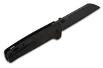 Couteau pliant QSP Penguin 130URD manche en G10 et carbone noir/rouge 10,2cm