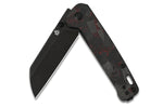 Couteau pliant QSP Penguin 130URD manche en G10 et carbone noir/rouge 10,2cm