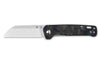 Couteau pliant QSP Penguin 130TBL manche en carbone/G10 noir et bleu 10,2cm