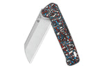 Couteau pliant QSP Penguin Plus 130XLG1 manche en carbone/titane multicolore 11,4cm