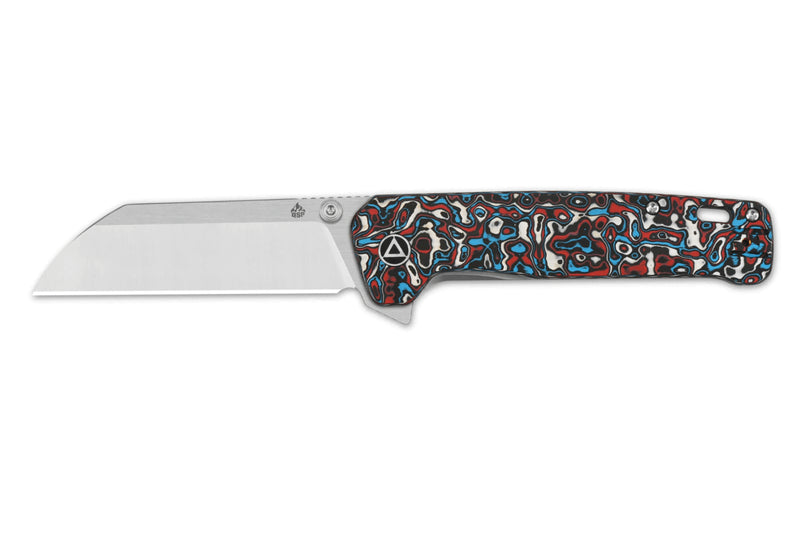 Couteau pliant QSP Penguin Plus 130XLG1 manche en carbone/titane multicolore 11,4cm