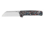 Couteau pliant QSP Penguin Plus 130XLG1 manche en carbone/titane multicolore 11,4cm