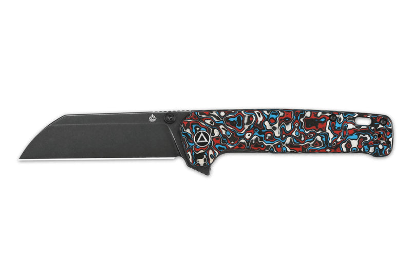 Couteau pliant QSP Penguin Plus 130XLG2 manche en carbone/titane multicolore 11,4cm