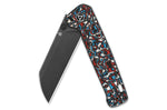 Couteau pliant QSP Penguin Plus 130XLG2 manche en carbone/titane multicolore 11,4cm