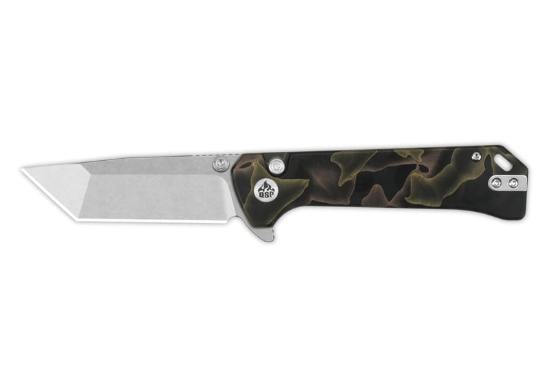 Couteau pliant QSP Grebe T 148F1 manche en raffir noir/marron 10,8cm