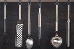 Spatule à crêpes Rösle en silicone noir et acier inoxydable