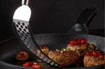 Spatule Rösle coudée perforée en silicone et acier inoxydable 32cm
