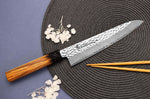 Couteau de chef 21cm japonais Sakai Takayuki Kashi Urushi VG10 damas
