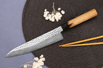 Couteau de chef 21cm japonais Sakai Takayuki Kashi Urushi VG10 damas