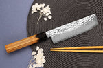 Couteau nakiri 16cm japonais Sakai Takayuki Kashi Urushi VG10 damas