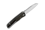 Couteau pliant QSP Otter 140B1 manche en carbone/cuivre noir et bronze 9,6cm