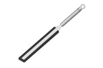Spatule à crêpes Rösle en silicone noir et acier inoxydable