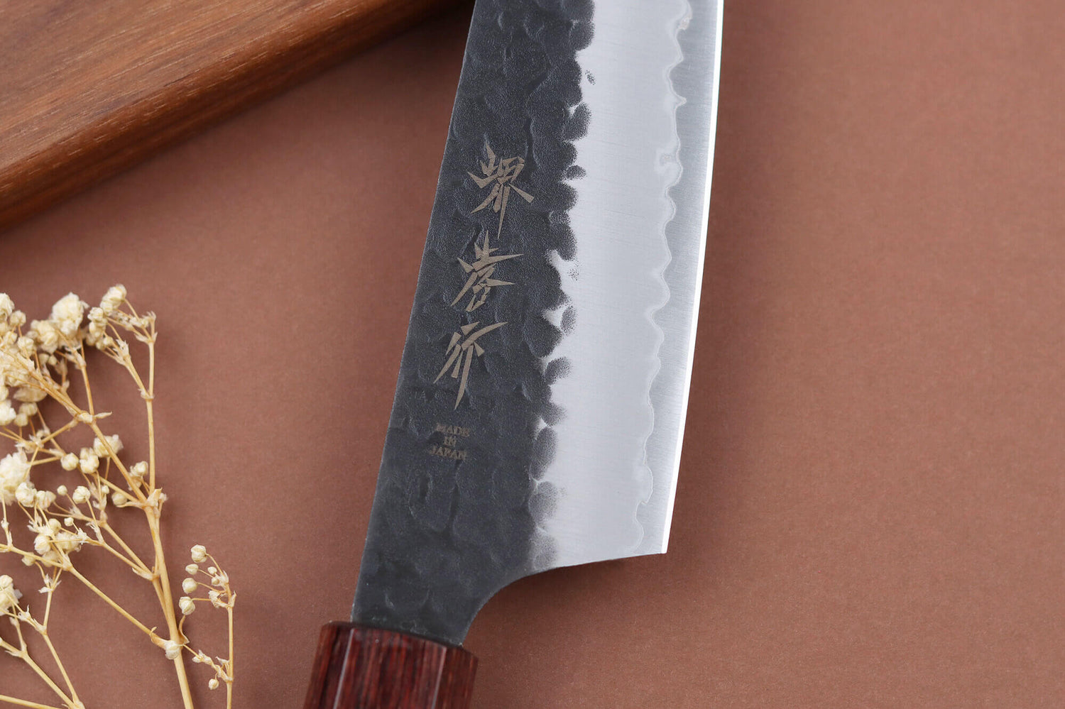 Couteau santoku kengata 16cm japonais Sakai Takayuki AS brut de forge