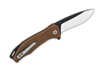 Couteau pliant QSP Raven 122A manche en G10 marron 11,4cm