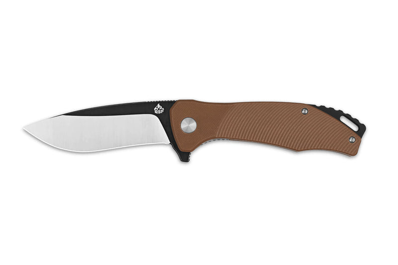 Couteau pliant QSP Raven 122A manche en G10 marron 11,4cm