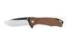 Couteau pliant QSP Raven 122A manche en G10 marron 11,4cm