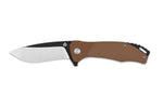 Couteau pliant QSP Raven 122A manche en G10 marron 11,4cm