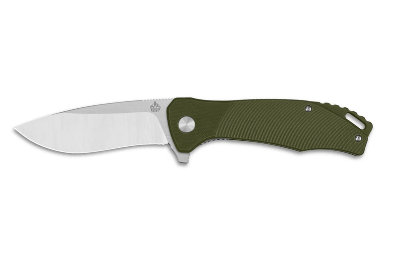 Couteau pliant QSP Raven 122B manche en G10 vert 11,4cm