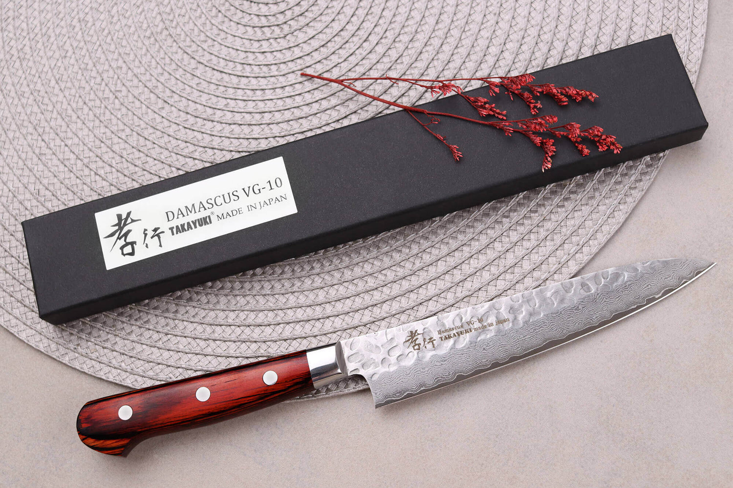 Couteau universel japonais 15cm Sakai Takayuki Damascus Western 33 couches