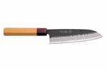 Couteau santoku 16,5cm japonais Sakai Takayuki AS brut de forge