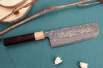 Couteau nakiri japonais artisanal Takeshi Saji VG10 Gold 16,5cm