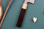 Couteau nakiri japonais artisanal Takeshi Saji VG10 Gold 16,5cm