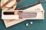 Couteau nakiri japonais artisanal Takeshi Saji VG10 Gold 16,5cm