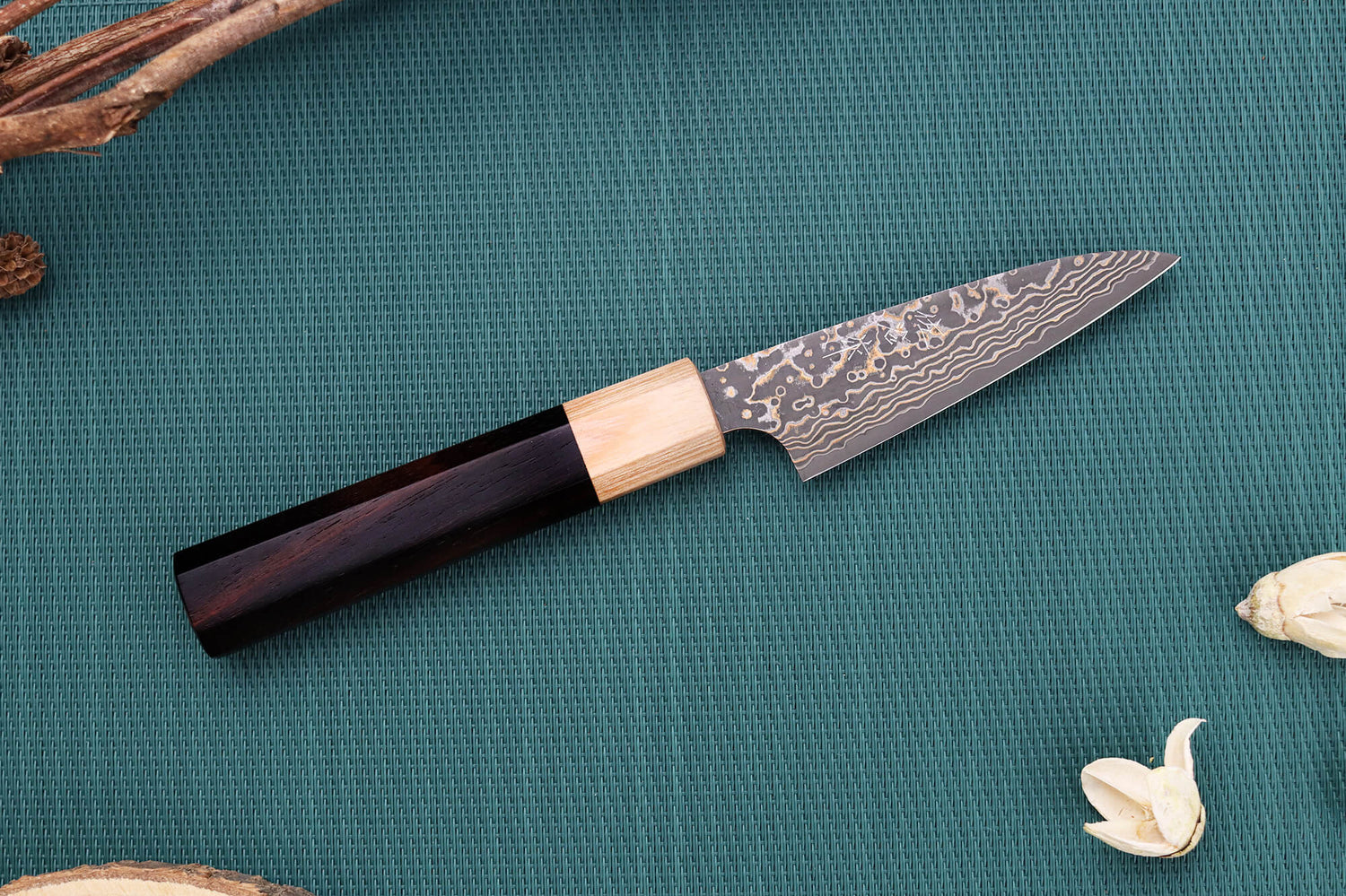 Couteau d'office 9cm japonais artisanal Takeshi Saji VG10 Gold