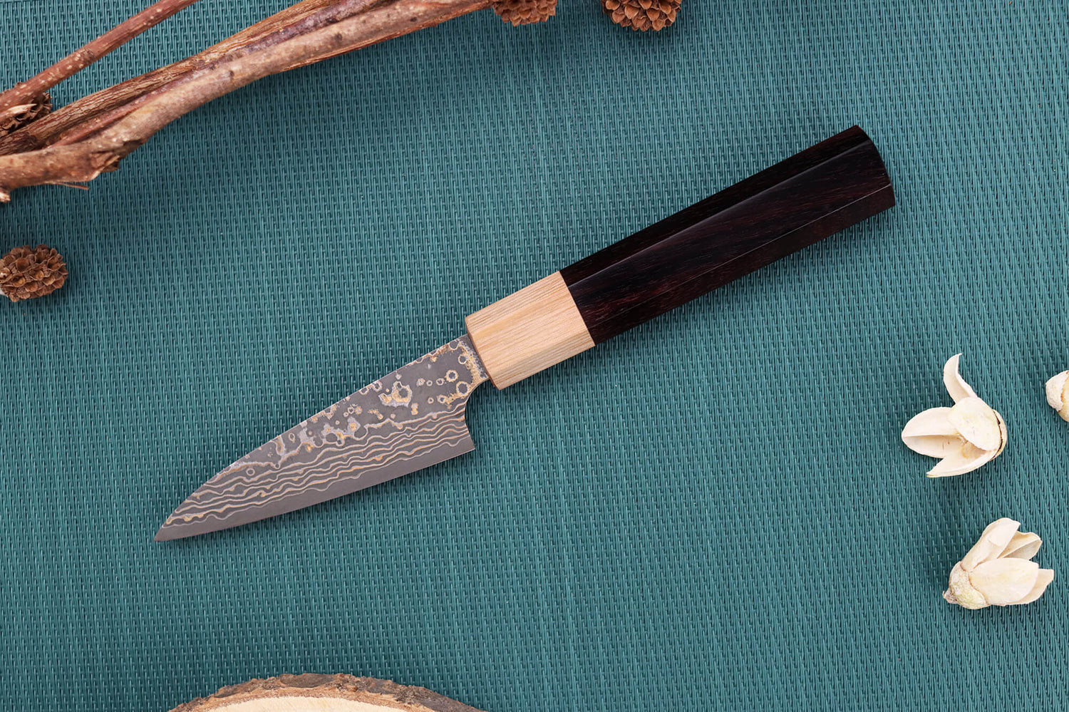 Couteau d'office 9cm japonais artisanal Takeshi Saji VG10 Gold