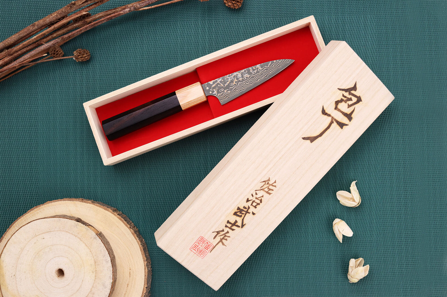 Couteau d'office 9cm japonais artisanal Takeshi Saji VG10 Gold