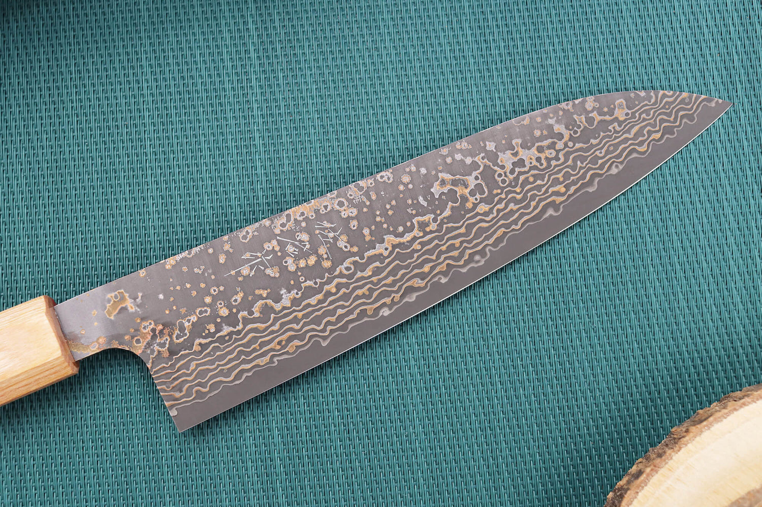 Couteau de chef 18cm japonais artisanal Takeshi Saji VG10 Gold