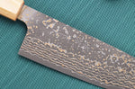 Couteau santoku 16,5cm japonais artisanal Takeshi Saji VG10 Gold
