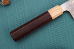 Couteau santoku 16,5cm japonais artisanal Takeshi Saji VG10 Gold