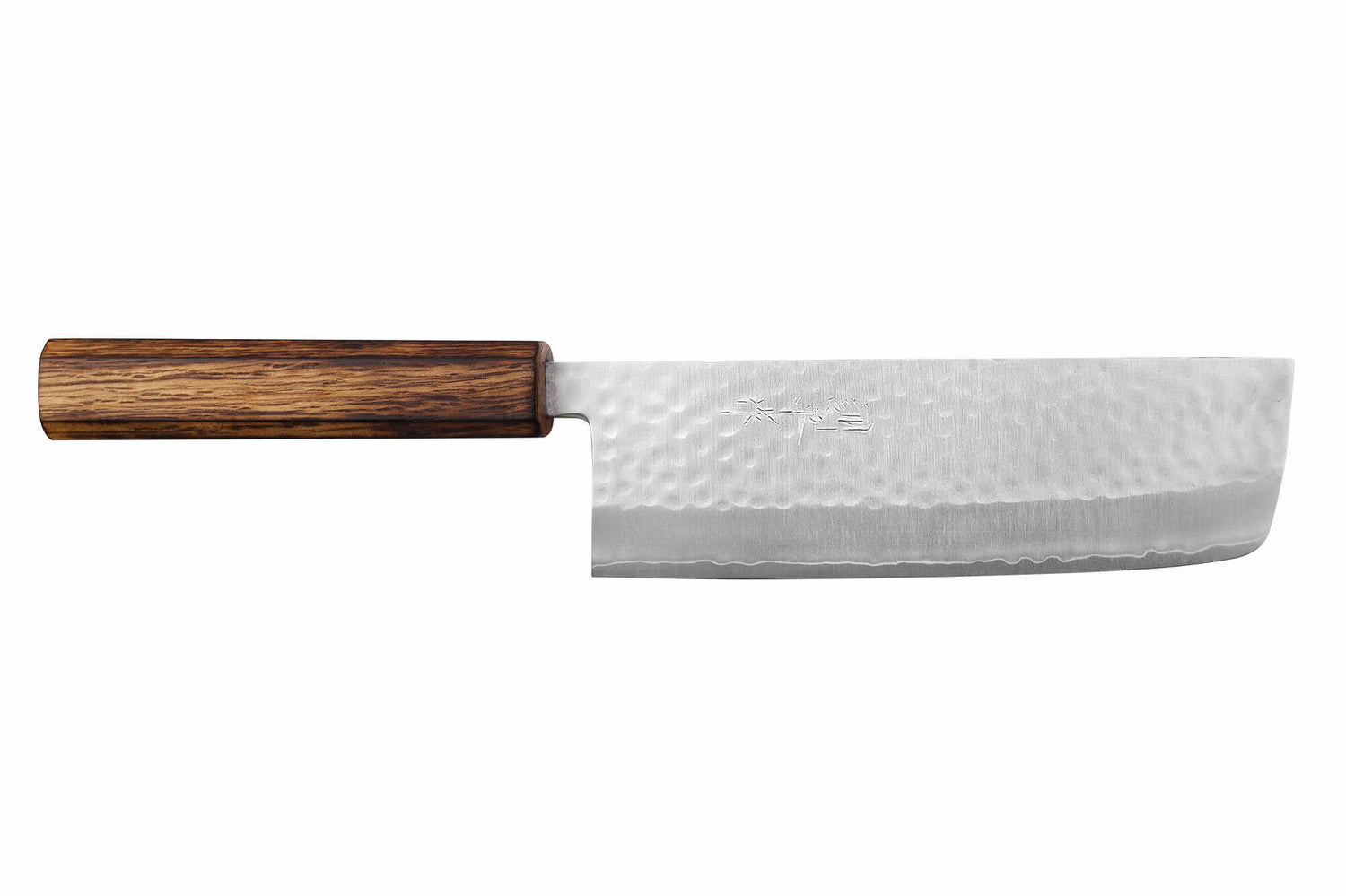 Couteau nakiri 16,5cm japonais artisanal Masutani martelé manche en chêne
