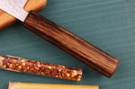 Couteau nakiri 16,5cm japonais artisanal Masutani martelé manche en chêne
