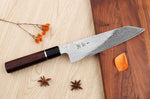 Couteau de chef kiritsuke 21cm japonais artisanal Sukenari SG2 damas