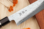 Couteau de chef kiritsuke 21cm japonais artisanal Sukenari SG2 damas