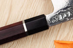 Couteau de chef kiritsuke 21cm japonais artisanal Sukenari SG2 damas