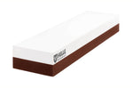 Pierre à aiguiser Helle H300311 double face grains 360/1000 taille L avec étui en cuir