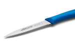 Couteau d'office Arcos Nova lame dentée en acier Nitrum manche bleu 10cm
