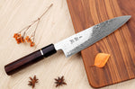 Couteau de chef 21cm japonais artisanal Sukenari SG2 damas