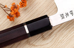 Couteau sujihiki kiritsuke 27cm japonais artisanal Sukenari SG2 damas