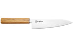 Couteau de chef japonais artisanal Wusaki Migaki G3 18cm