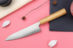 Couteau de chef japonais artisanal Wusaki Migaki G3 18cm