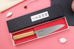 Couteau de chef japonais artisanal Wusaki Migaki G3 18cm